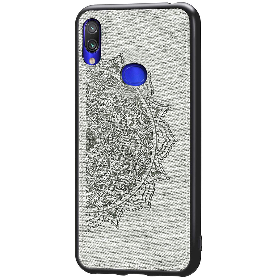 

TPU+Textile чехол Mandala с 3D тиснением для Samsung Galaxy A10s Серый (115520)