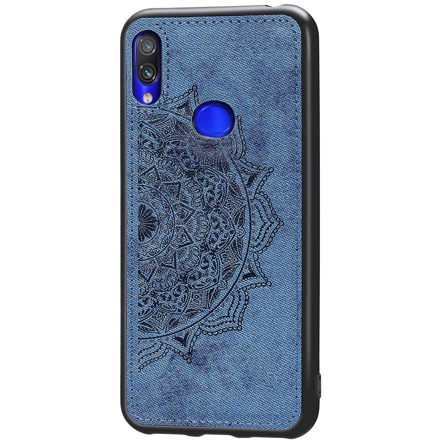 

TPU+Textile чехол Mandala с 3D тиснением для Samsung Galaxy A10s Синий (115521)