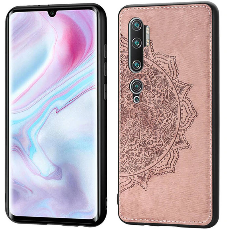 

TPU+Textile чехол Mandala с 3D тиснением для Xiaomi Mi CC9 Pro Розовый (120320)