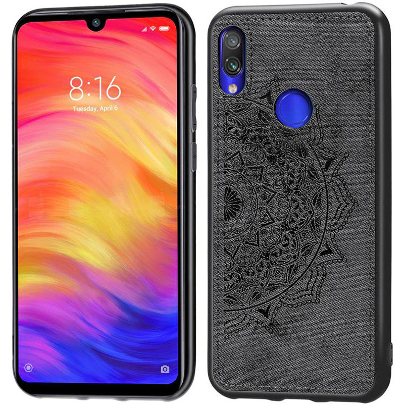 

TPU+Textile чохол Mandala з 3D тисненням для Xiaomi Redmi 7 (Чорний)