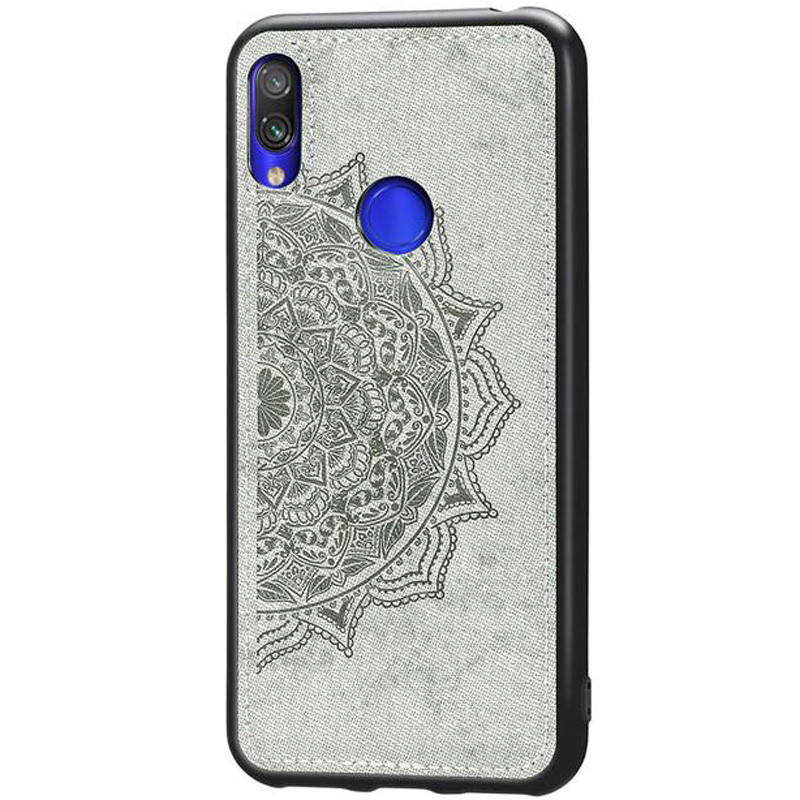 

TPU+Textile чохол Mandala з 3D тисненням для Xiaomi Redmi 7 (Сірий)