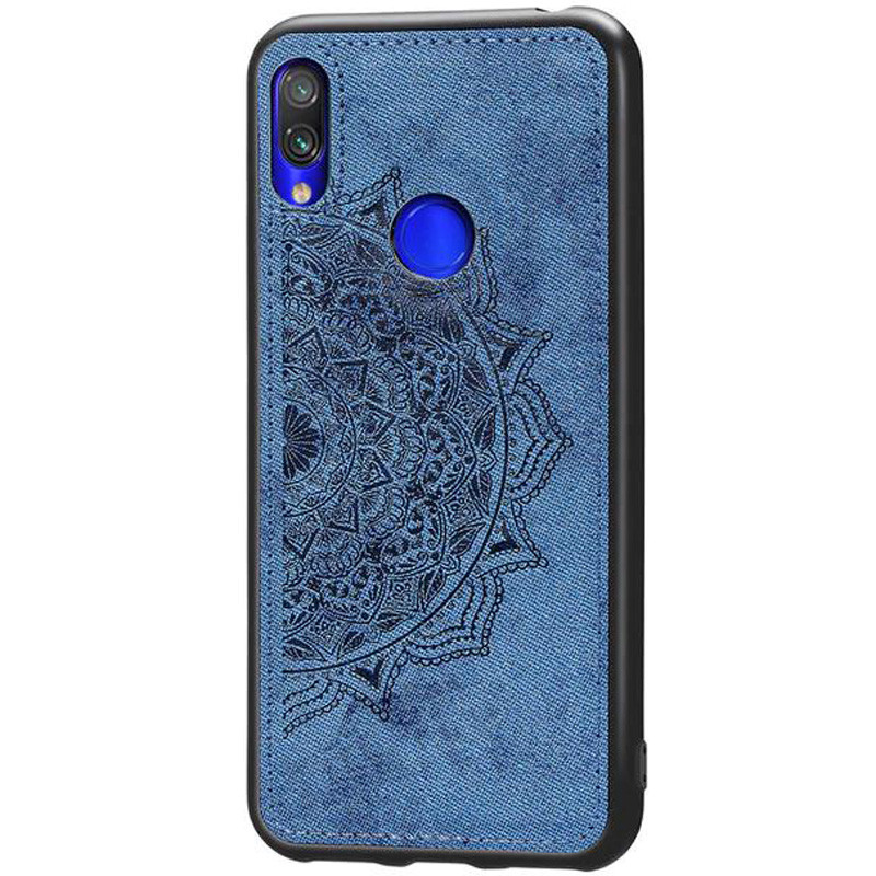 

TPU+Textile чохол Mandala з 3D тисненням для Xiaomi Redmi 7 (Синій)