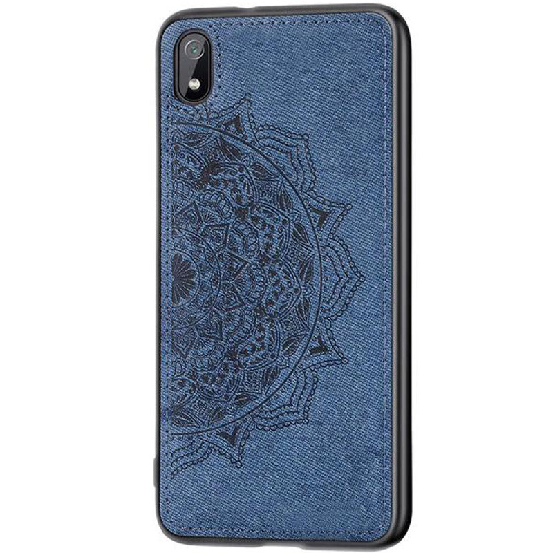 

TPU+Textile чехол Mandala с 3D тиснением для Xiaomi Redmi 7A Синий (104168)