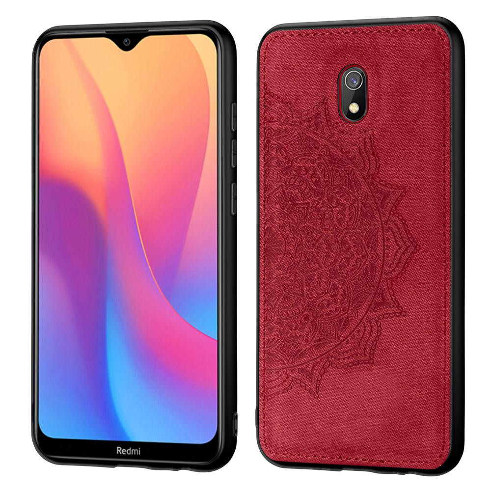 

TPU+Textile чехол Mandala с 3D тиснением для Xiaomi Redmi 8a Красный (115511)