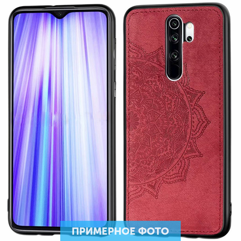 

TPU+Textile чехол Mandala с 3D тиснением для Xiaomi Redmi Note 8 Pro Красный (112608)