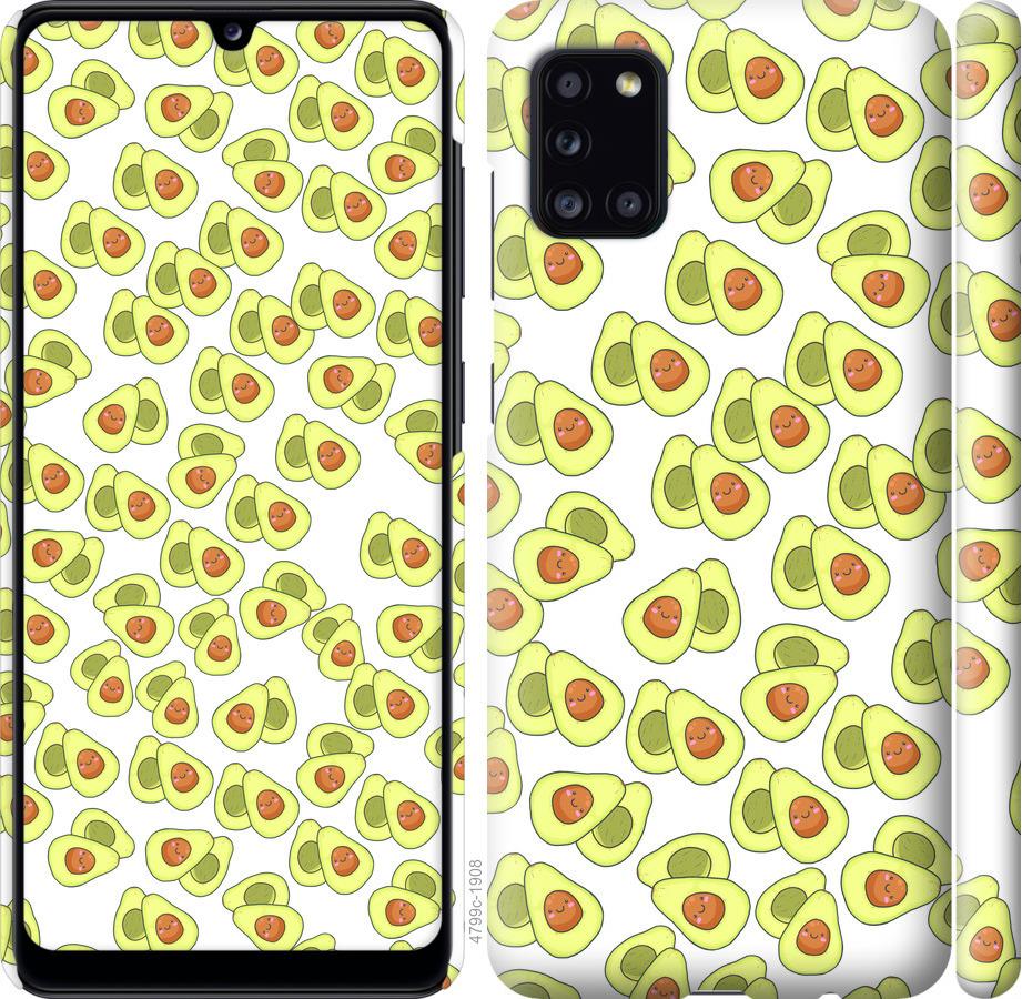 Чехол на Samsung Galaxy A31 A315F Весёлые авокадо