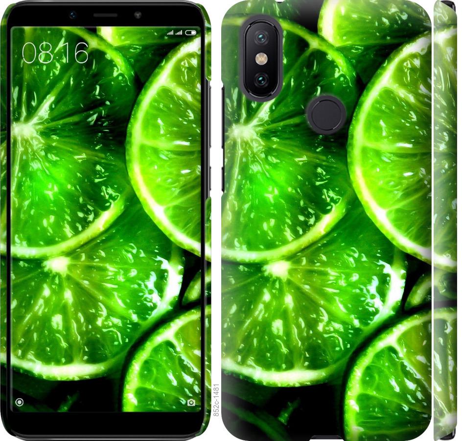 Чохол на Xiaomi Mi A2 Зелені часточки лимона