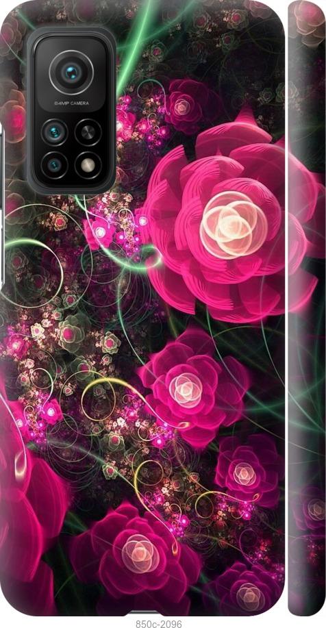 Чехол на Xiaomi Mi 10T Абстрактные цветы 3