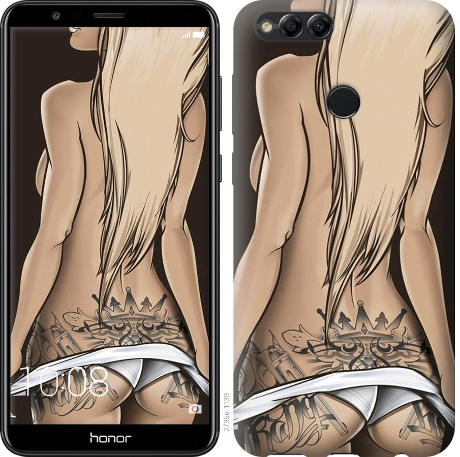 

Чохол на Huawei Honor 7X Дівчина з татуюванням
