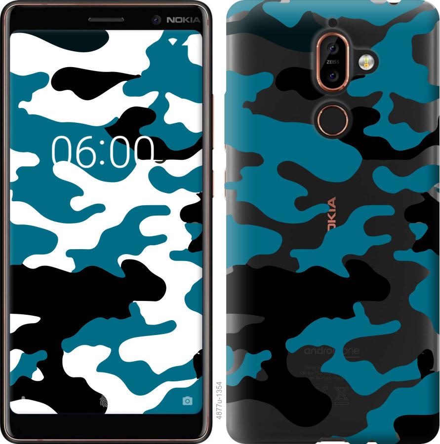 

Чехол на Nokia 7 Plus Камуфляж прозрачный фон