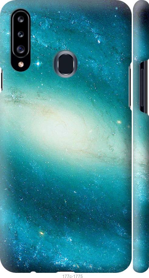 Чехол на Samsung Galaxy A20s A207F Голубая галактика
