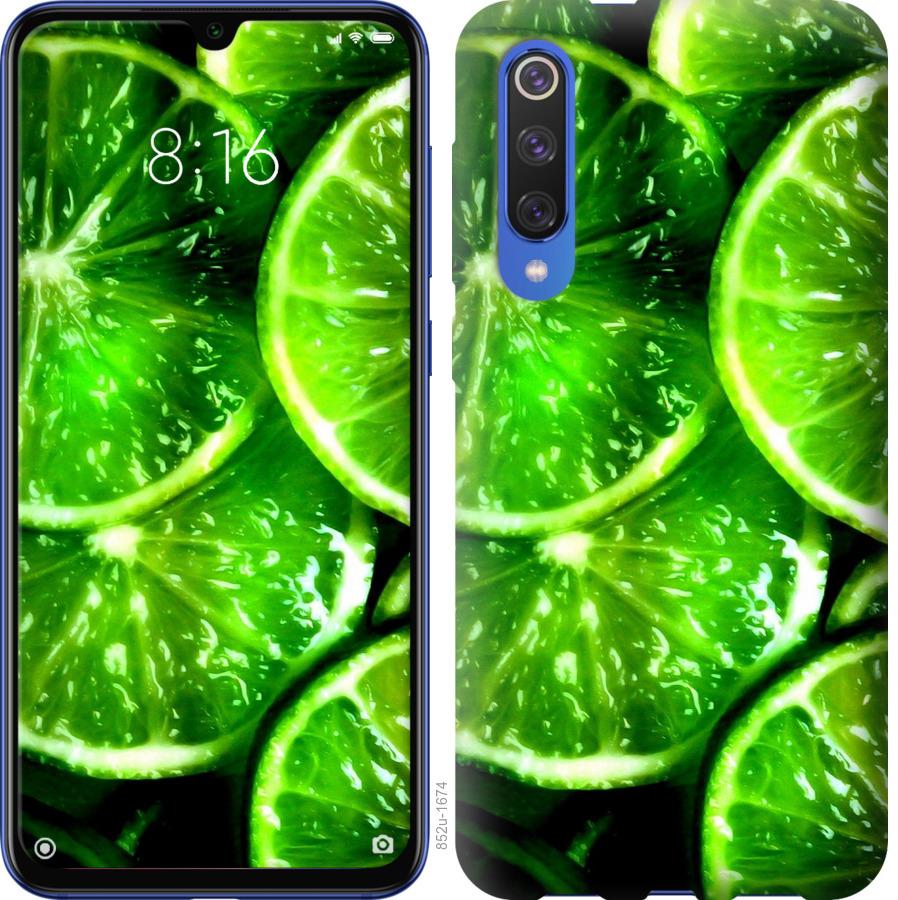 

Чохол на Xiaomi Mi 9 SE Зелені часточки лимона