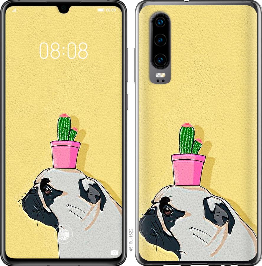 

Чохол на Oppo Reno 3 Pro Мопс з кактусом
