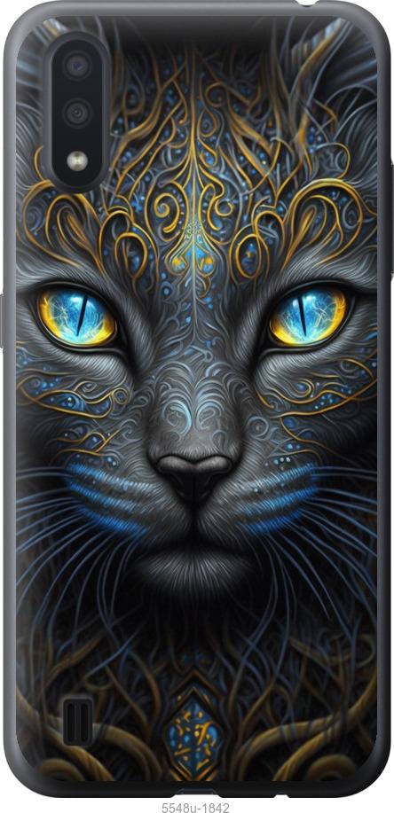 Чехол на Samsung Galaxy A01 A015F Кошка