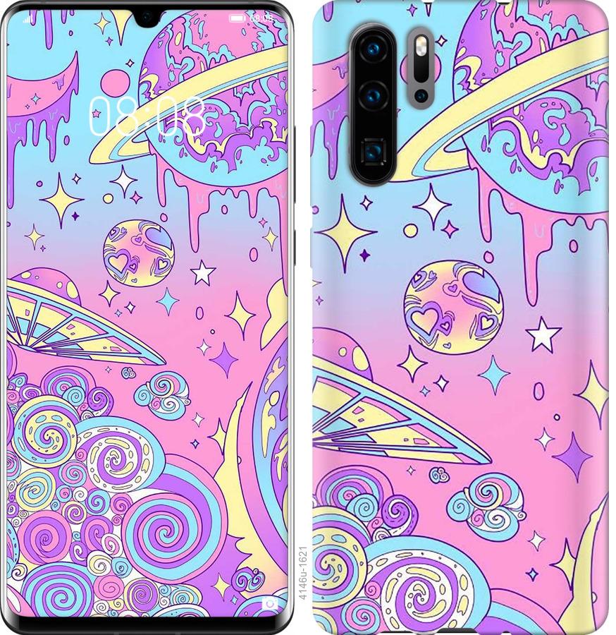 

Чохол на Oppo Reno 3 Рожева галактика