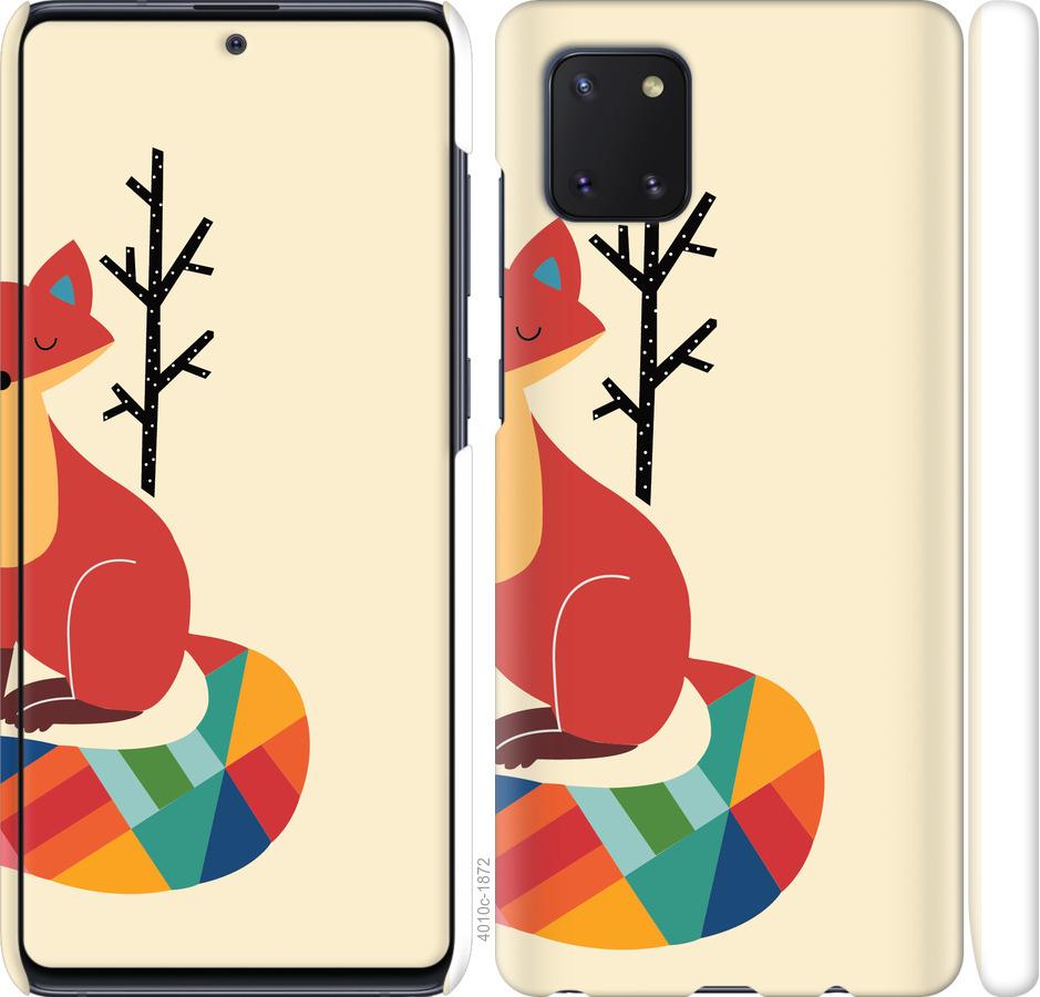

Чехол на Samsung Galaxy Note 10 Lite Rainbow fox