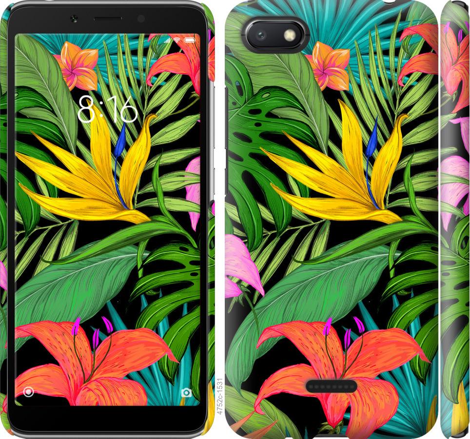 

Чохол на Xiaomi Redmi 6A Тропічні листя 1