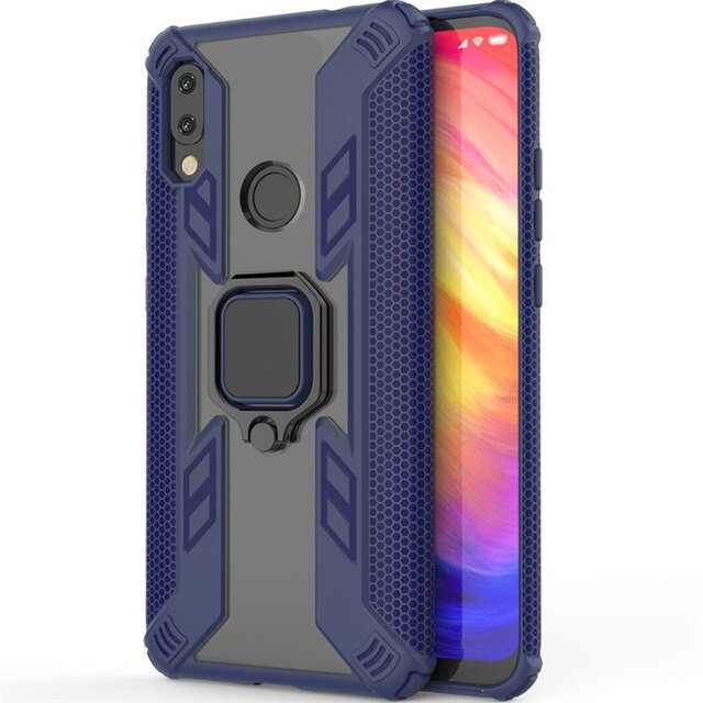 

Ударопрочный чехол Combo Ring for Magnet для Xiaomi Redmi 7 Синий (105960)