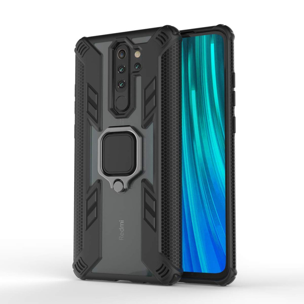 

Ударостійкий чохол Combo Ring for Magnet для Xiaomi Redmi Note 8 Pro (Чорний)