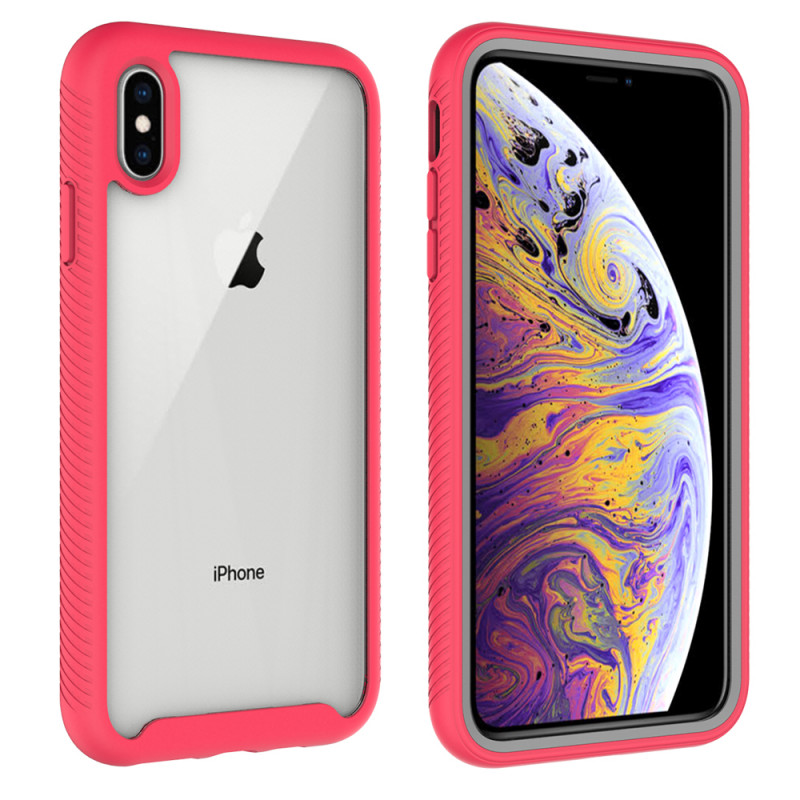 

Ударопрочный чехол Full-body Bumper Case для Apple iPhone X / XS (5.8") Розовый (108642)