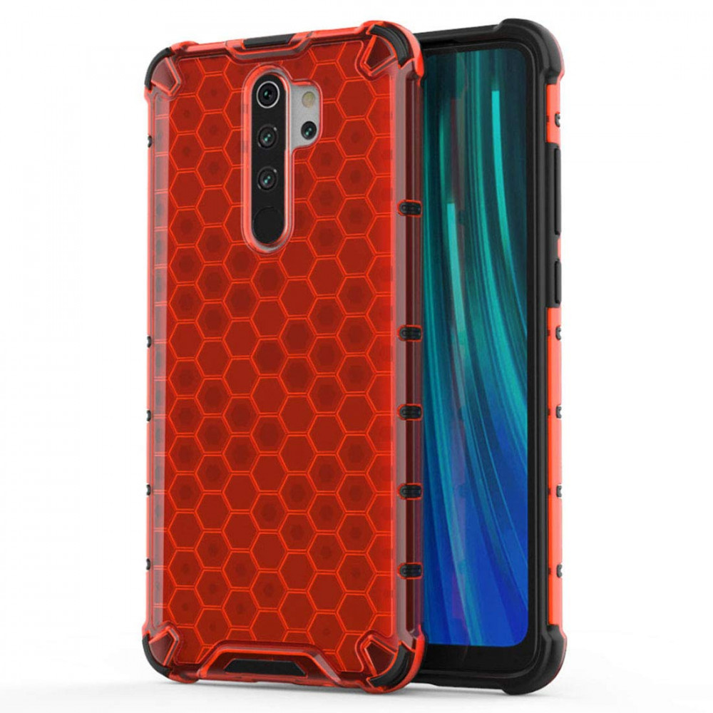 

Ударопрочный чехол Honeycomb для Xiaomi Redmi Note 8 Pro Красный (115877)