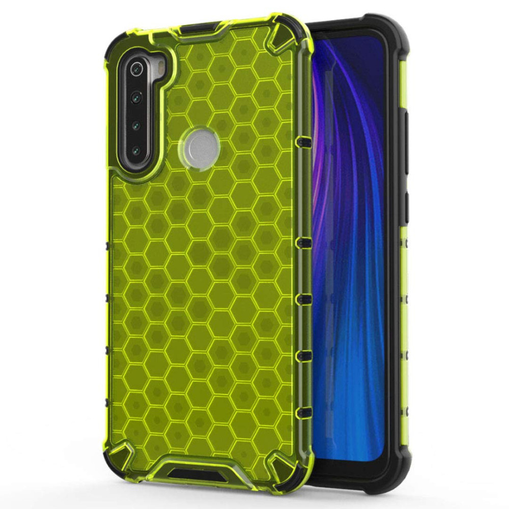 

Ударопрочный чехол Honeycomb для Xiaomi Redmi Note 8 / Note 8 2021 Зеленый (115870)
