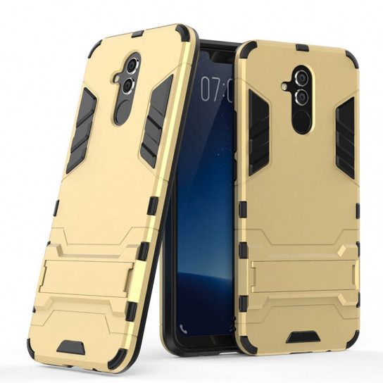 

Ударопрочный чехол-подставка Transformer для Huawei Mate 20 lite с мощной защитой корпуса Золотой / Champagne Gold (88688)