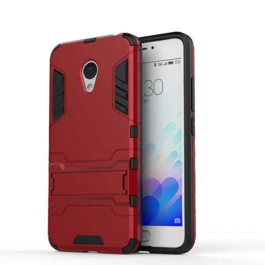 

Ударопрочный чехол-подставка Transformer для Meizu M3 / M3 mini / M3s с мощной защитой корпуса Красный / Dante Red (52780)