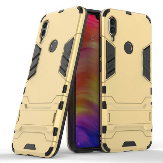 

Ударопрочный чехол-подставка Transformer для Xiaomi Redmi 7 с мощной защитой корпуса Золотой / Champagne Gold (101887)