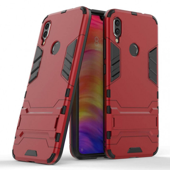 

Ударопрочный чехол-подставка Transformer для Xiaomi Redmi Note 7s Красный / Dante Red (96703)