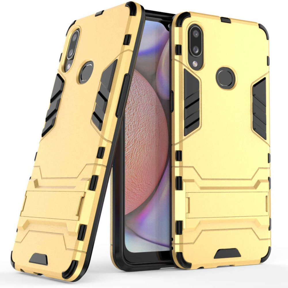 

Ударопрочный чехол-подставка Transformer для Samsung Galaxy A10s с мощной защитой корпуса Золотой / Champagne Gold (118605)