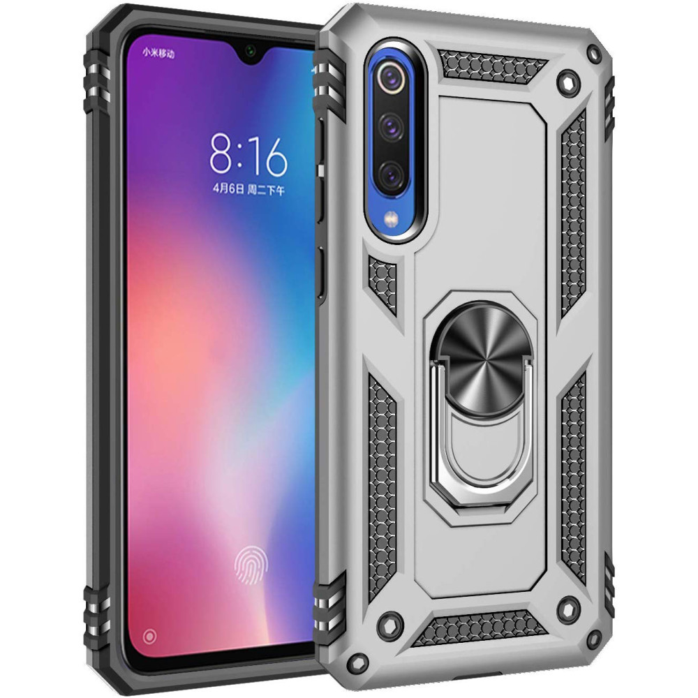 

Ударопрочный чехол Serge Ring for Magnet для Xiaomi Mi 9 SE Серебряный (112004)