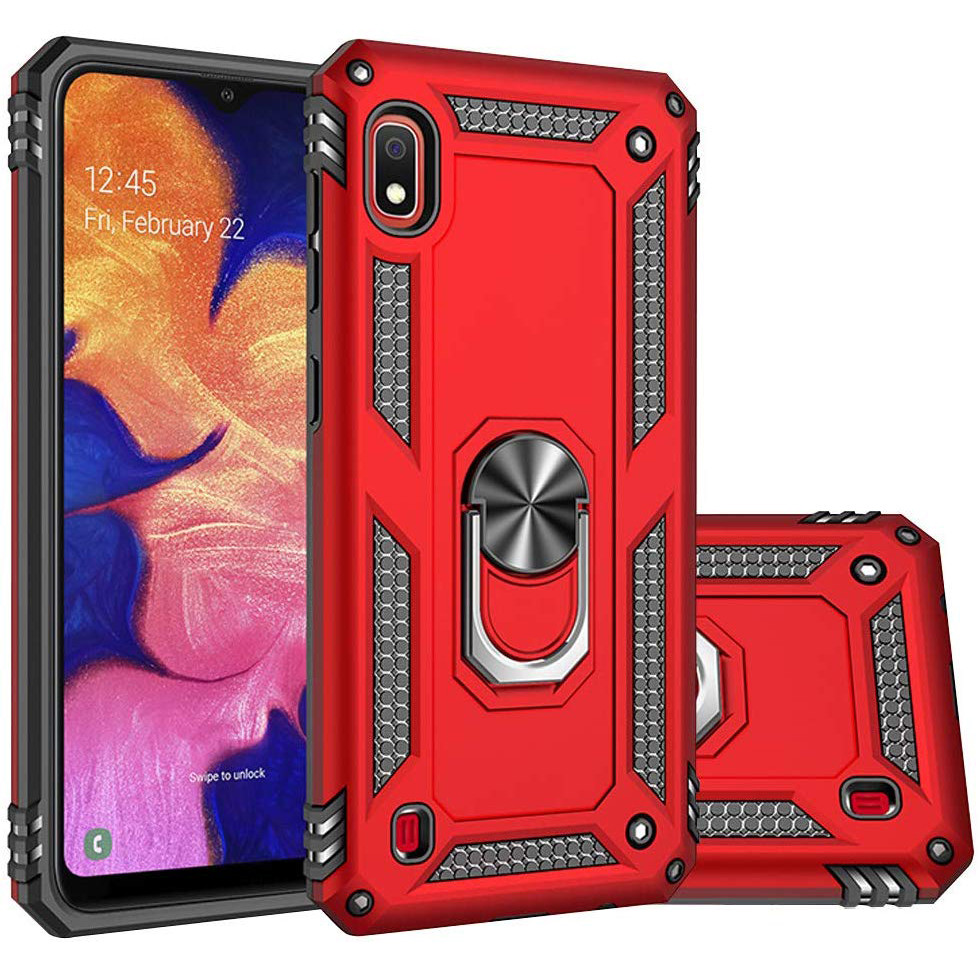 

Ударопрочный чехол Serge Ring for Magnet для Samsung Galaxy A10 (A105F) Красный (106889)