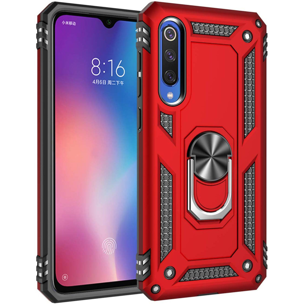

Ударопрочный чехол Serge Ring for Magnet для Xiaomi Mi 9 SE Красный (106904)