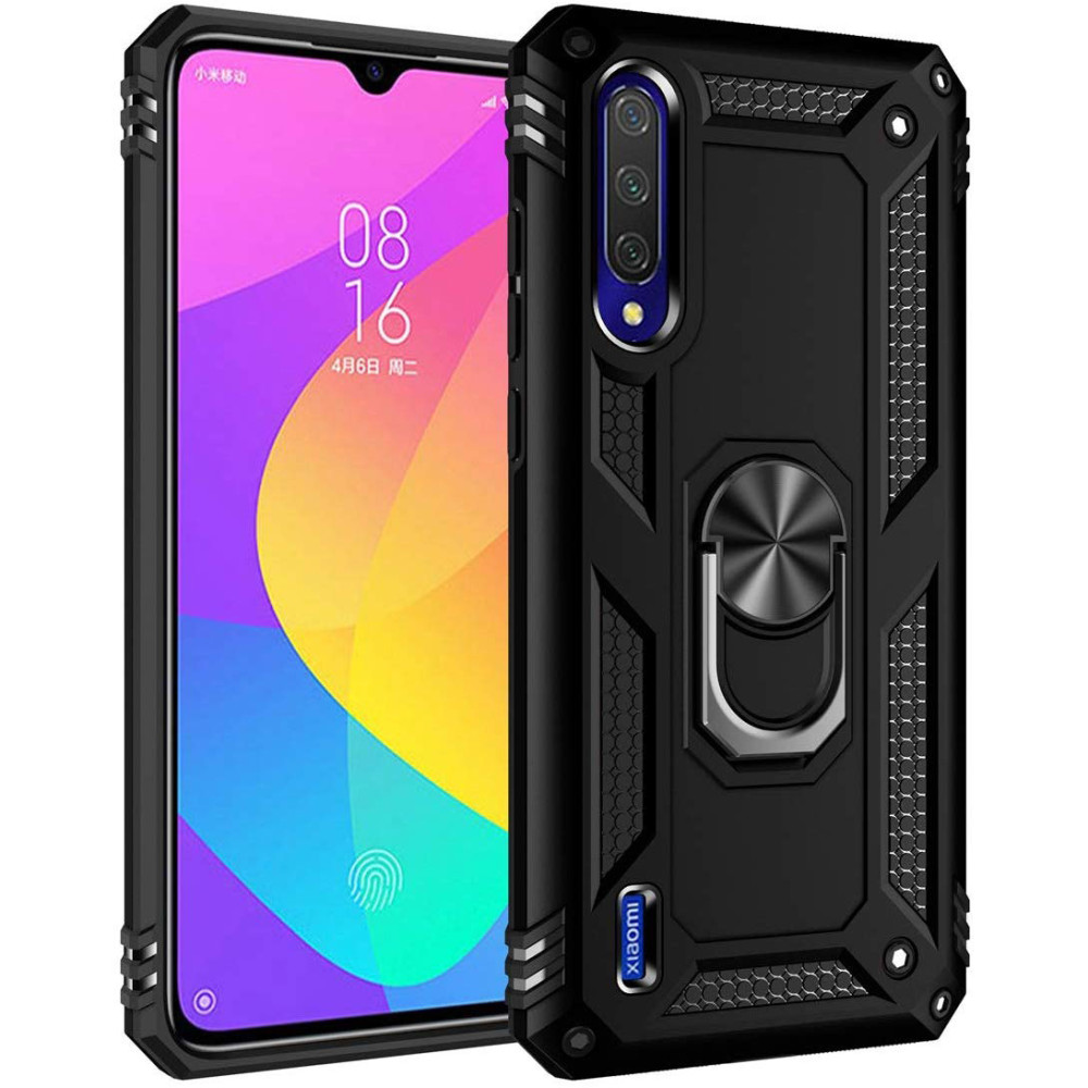 

Ударостійкий чохол Serge Ring for Magnet для Xiaomi Mi A3 (Чорний)