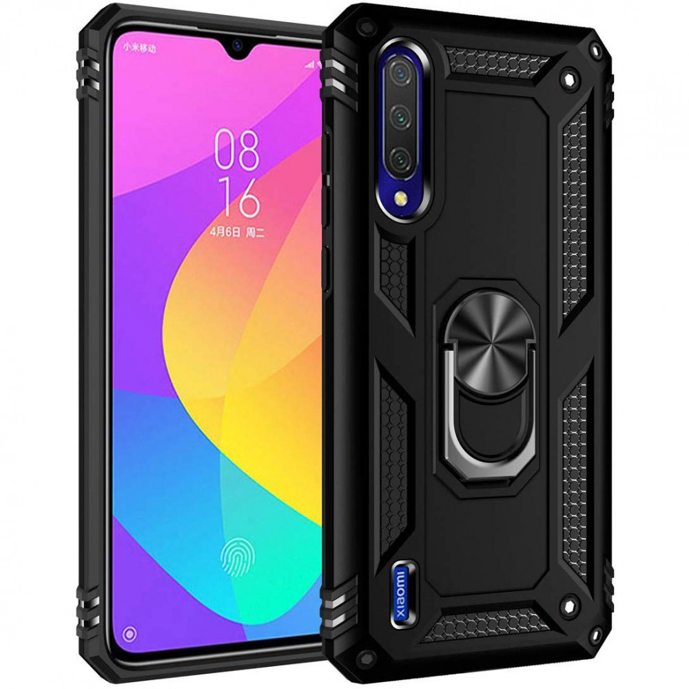 

Ударостійкий чохол Serge Ring for Magnet для Xiaomi Mi 9 Lite (Чорний)