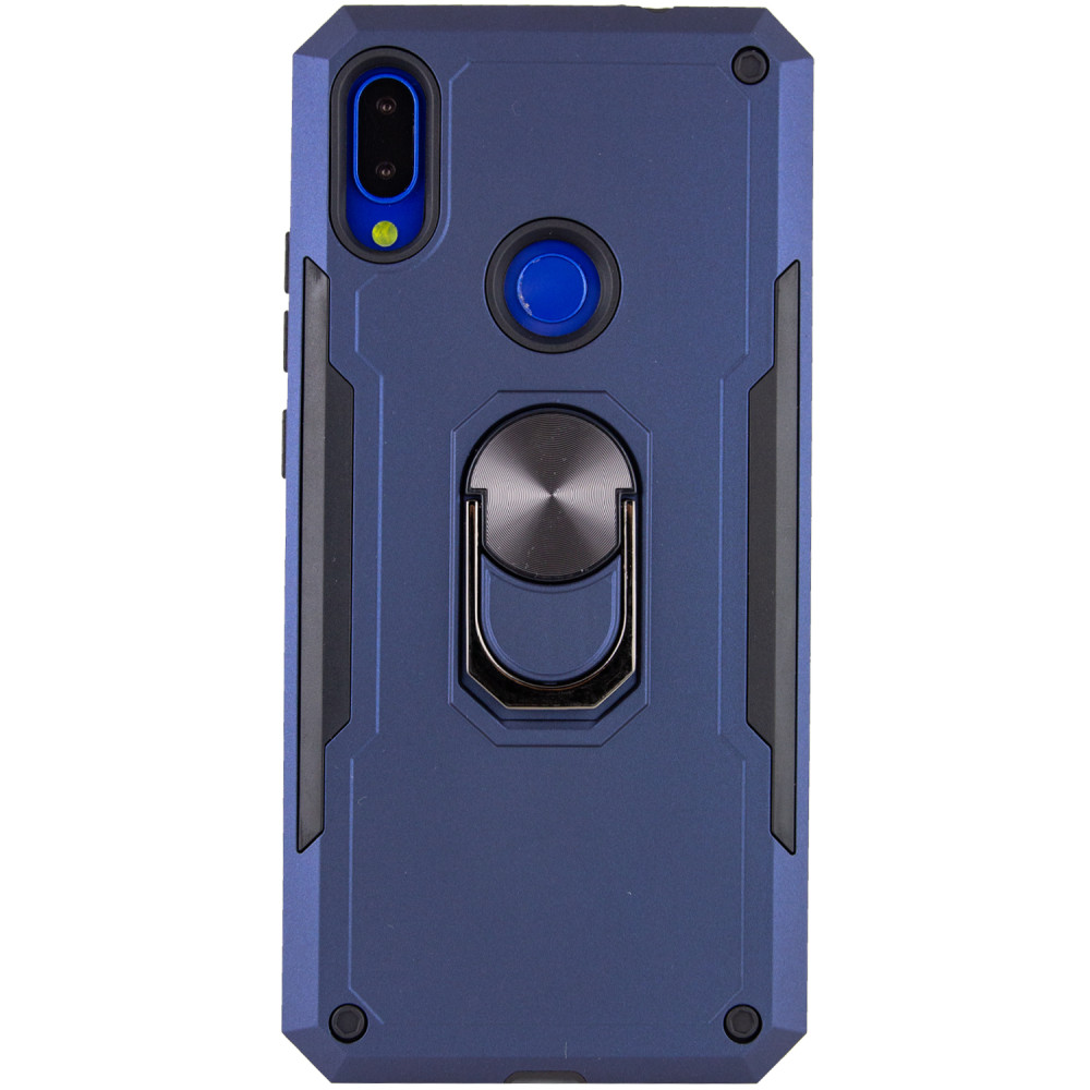 

Ударопрочный чехол SG Ring Color магнитный держатель для Xiaomi Redmi 7 Темно-синий (108574)