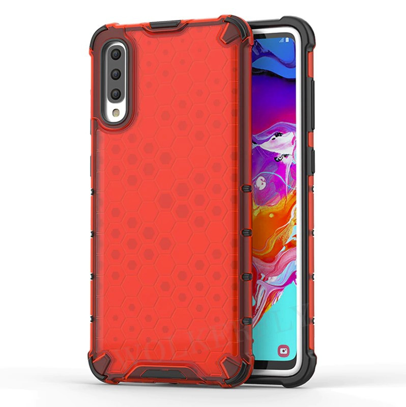 

Ударопрочный чехол Honeycomb для Samsung Galaxy A50 (A505F) / A50s / A30s Красный (105970)