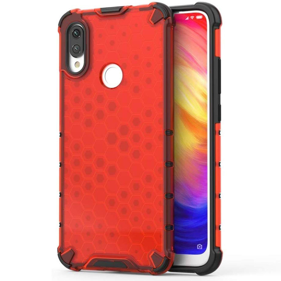 

Ударопрочный чехол Honeycomb для Xiaomi Redmi 7 Красный (105976)