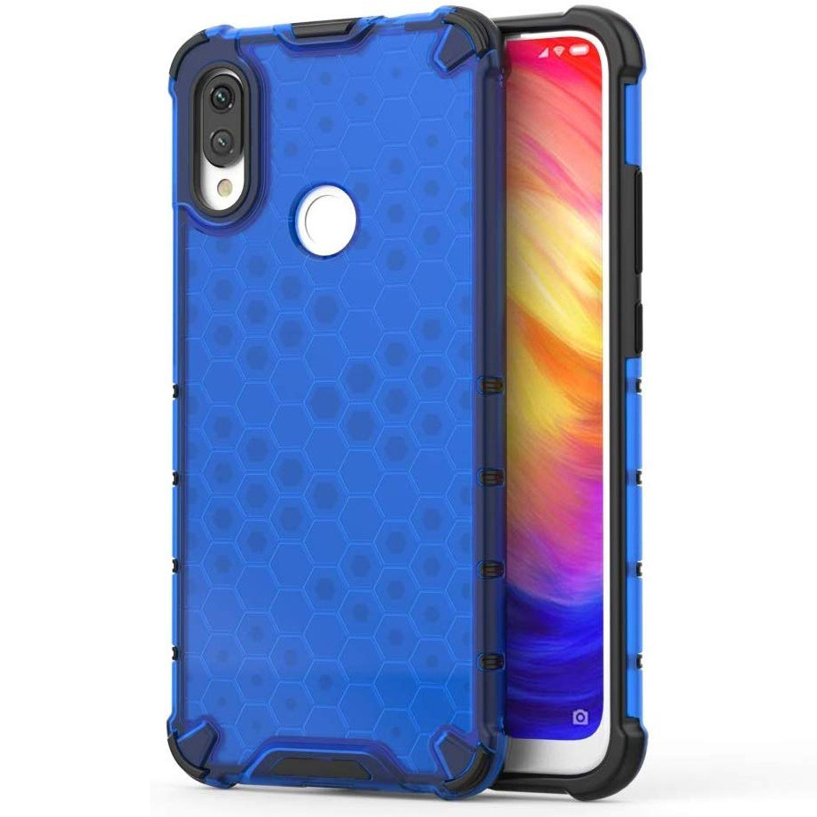 

Ударопрочный чехол Honeycomb для Xiaomi Redmi 7 Синий (109367)