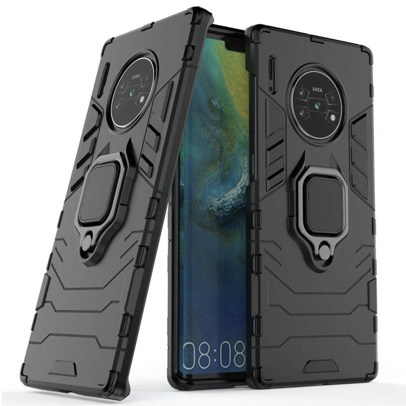 

Ударопрочный чехол Transformer Ring for Magnet для Huawei Mate 30 Pro Черный / Soul Black (118666)