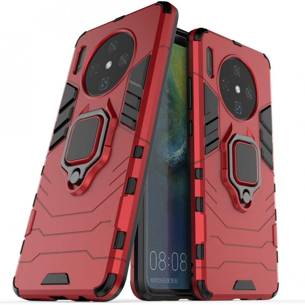 

Ударопрочный чехол Transformer Ring for Magnet для Huawei Mate 30 Красный / Dante Red (118578)