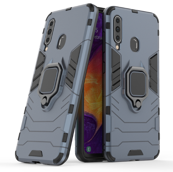 

Ударопрочный чехол Transformer Ring for Magnet для Samsung Galaxy A60 (A606F) Серый / Metal slate (102904)