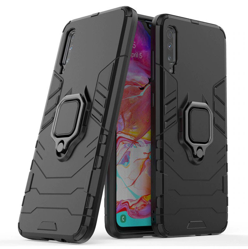 

Ударостійкий чохол Transformer Ring for Magnet для для Samsung Galaxy A70 (A705F) (Чорний / Soul Black)