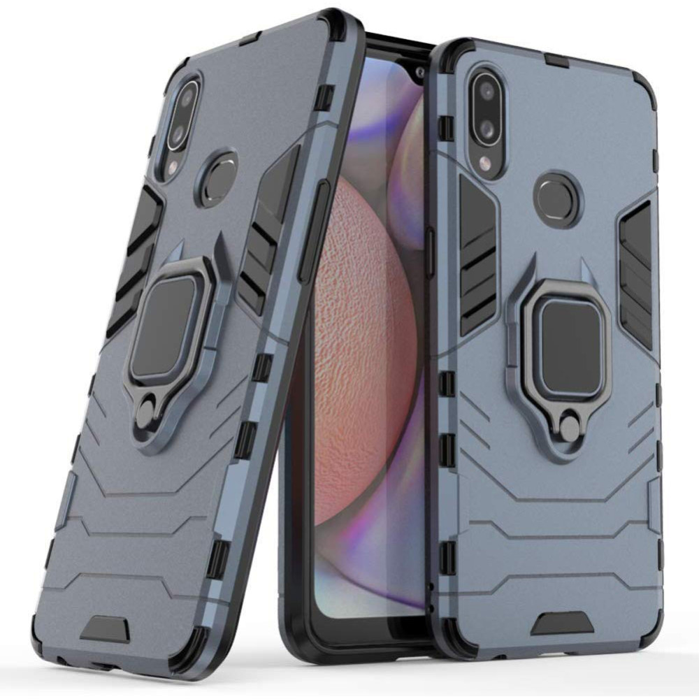 

Ударостійкий чохол Transformer Ring for Magnet для для Samsung Galaxy A10s (Сірий / Metal slate)