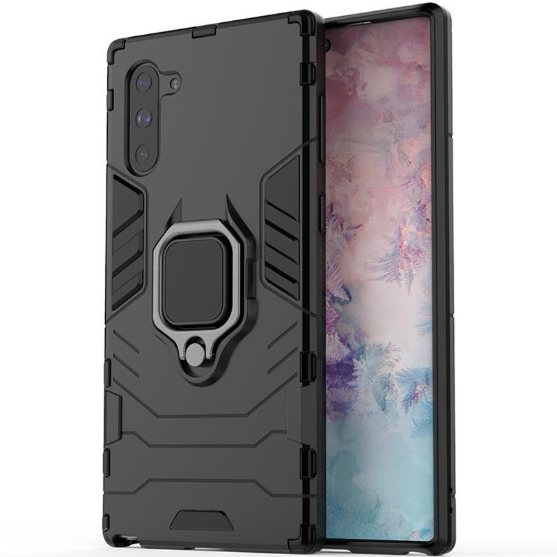 

Ударопрочный чехол Transformer Ring for Magnet для Samsung Galaxy Note 10 Черный / Soul Black (109723)