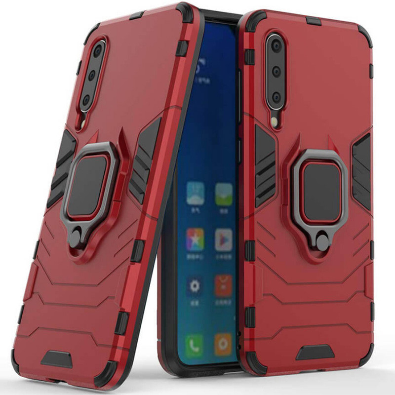 

Ударопрочный чехол Transformer Ring for Magnet для Xiaomi Mi 9 SE Красный / Dante Red (101850)