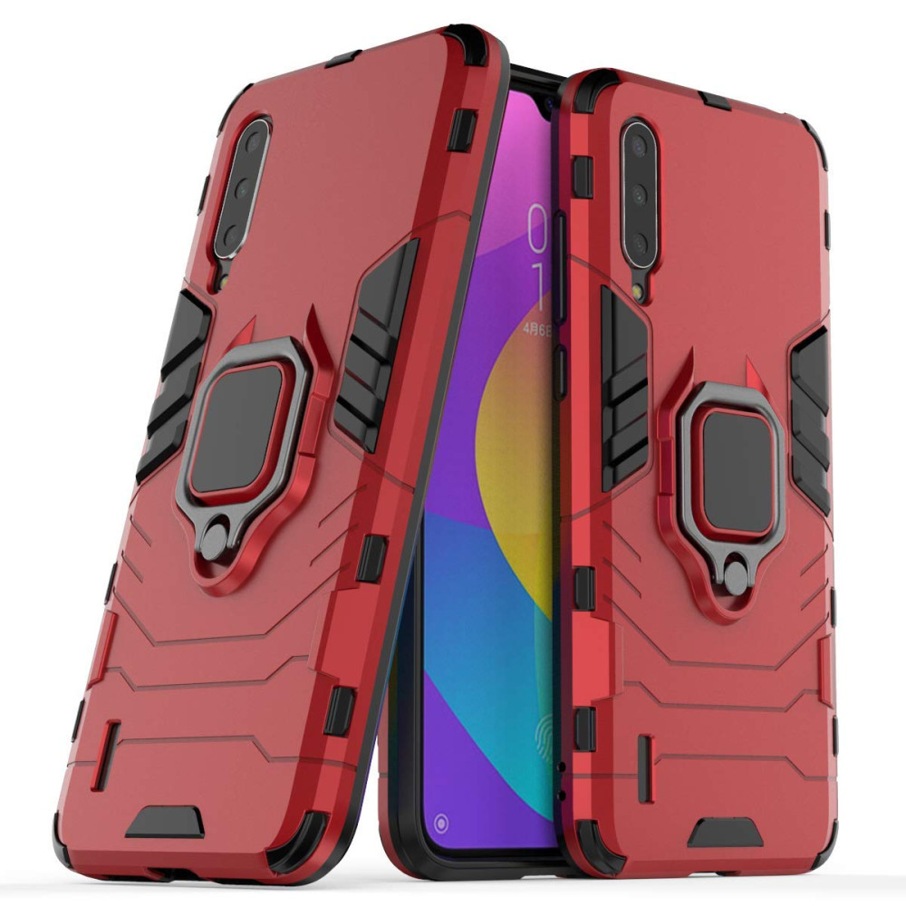 

Ударопрочный чехол Transformer Ring for Magnet для Xiaomi Mi CC9 / Mi 9 Lite Красный / Dante Red (106919)