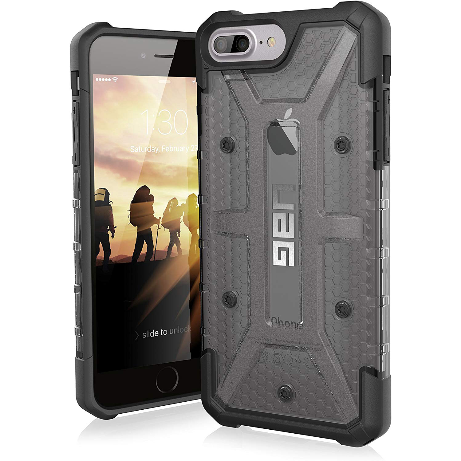 

Ударопрочный чехол UAG Plasma для Apple iPhone 8 plus (5.5") Черный (114154)