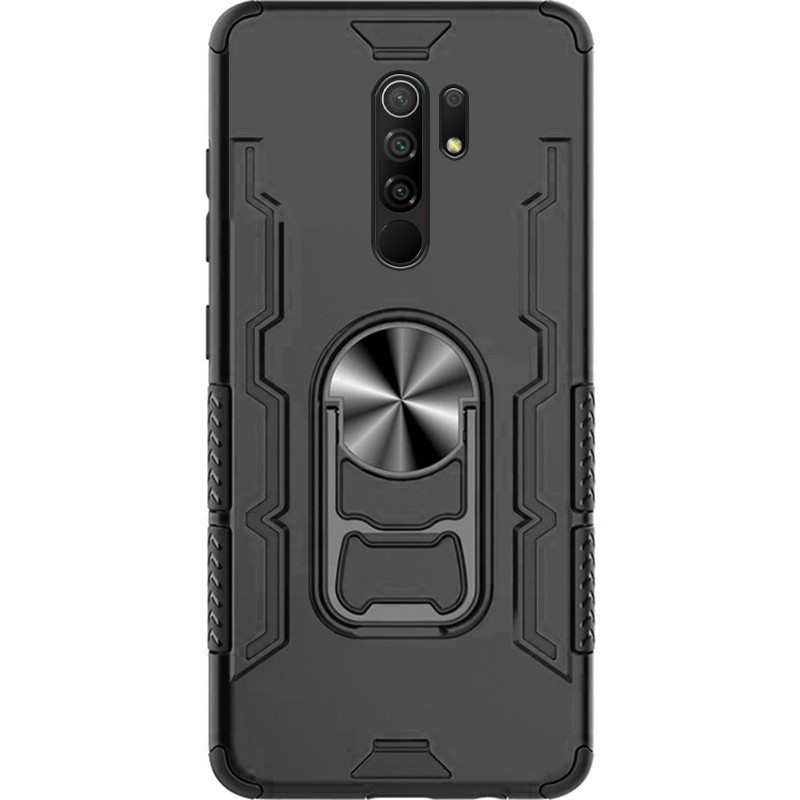 

Ударопрочный чехол Beer Ring for Magnet для Xiaomi Redmi 9 Черный (143653)